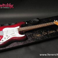 3D Fender Electric Guitar Cake