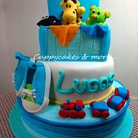 Toy box theme cake