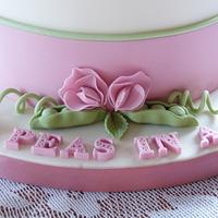Two Peas in a Pod twins baby shower cake