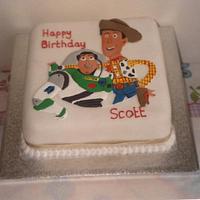 Buzz and Woody Birthday Cake
