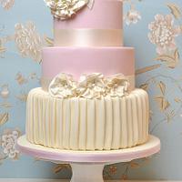 Fabric wedding cake