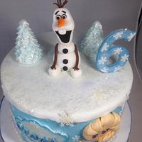 Frozen inspired cake 