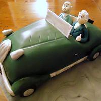 Vintage Car Cake