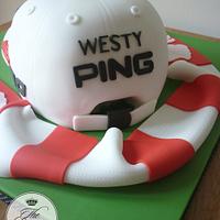 Lee Westwood Golf Cap Cake