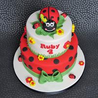 Tiered Ladybird Cake