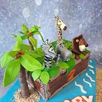 Madagascar cake by Arty Cakes 
