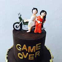A quirky wedding cake!