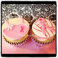 Breast cancer cupcakes