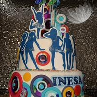 DISCO PARTY Birthday Cake