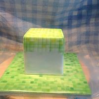 Airbrushed Minecraft Cake