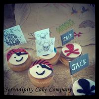 Pirate Beach Cupcakes