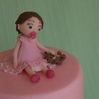 baptism pink cake from Barbara Lauricella-cake for you