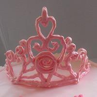 Princess tiara ruffle cake