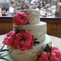 Birch Branch Wedding Cake