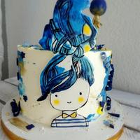 in love with art on cakes
