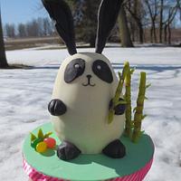 Panda Bunny Mini Cake