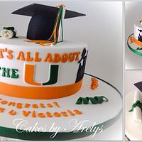 UM Graduation cake