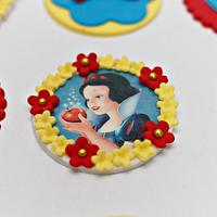 Snow White Cake and Cupcake Toppers