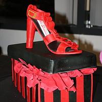 shoes box cake