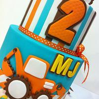 Construction themed cake for MJ