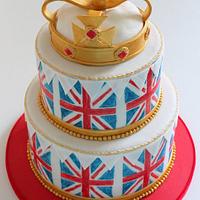 Union Jack Themed Cake for the Ideal Home Show