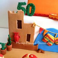 Mexican themed cake