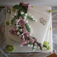 Wedding cake - my first one :)