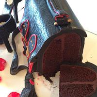 Poppy Handbag and shoes Cake International Bronze 