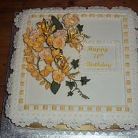 Formal birthday cake
