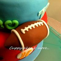 Sports theme cake