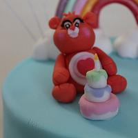 Care Bears :) hidden rainbow cake :P