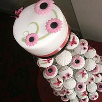 Wedding cup-cake tower