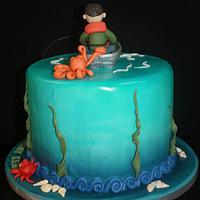 Marlin fishing cake