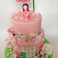 My cake collaboration peice for "pretty in pink for yasmine"