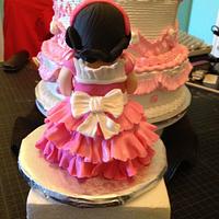 Princess Cake - Dominican Cake and hand sculpted topper