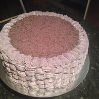 Basket Weave Purple Cake