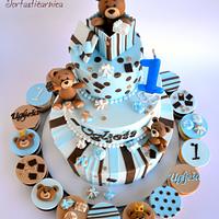 Bears and cookies cake 