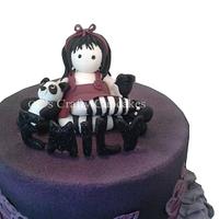 Emily's Gothic birthday cake 