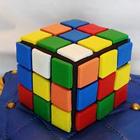 Rubik's Cube On Pillow