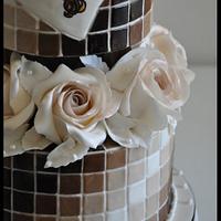 Mozaic wedding  cake