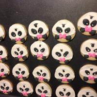 panda bear sugar cookies