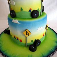 BMW birthday cake for a child