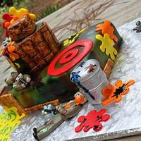 Paintball Birthday Cake
