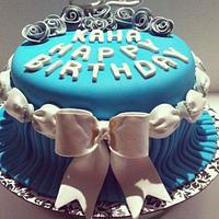 Tiffany Inspired 21st Birthday Cake