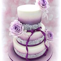 Wedding cake - lilac