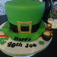 Irish hat themed cake