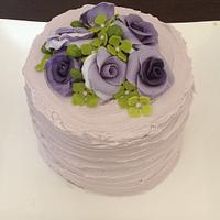 The violet rose cake