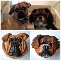 Ralph and Hugo dog cupcakes