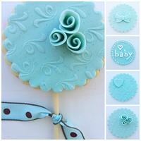 Tiffany Blue Cookie & Cupcake Toppers