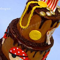 Pirate drip cake